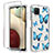 Ultra-thin Transparent Gel Soft Matte Finish Front and Back Case 360 Degrees Cover for Samsung Galaxy F12 Blue