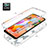 Ultra-thin Transparent Gel Soft Matte Finish Front and Back Case 360 Degrees Cover for Samsung Galaxy M11