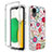 Ultra-thin Transparent Gel Soft Matte Finish Front and Back Case 360 Degrees Cover JX1 for Samsung Galaxy A03 Core Red