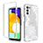 Ultra-thin Transparent Gel Soft Matte Finish Front and Back Case 360 Degrees Cover JX3 for Samsung Galaxy A03s White