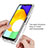 Ultra-thin Transparent Gel Soft Matte Finish Front and Back Case 360 Degrees Cover JX4 for Samsung Galaxy F02S SM-E025F