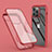 Ultra-thin Transparent Gel Soft Matte Finish Front and Back Case 360 Degrees Cover LK1 for Apple iPhone 13 Pro Max Red
