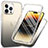 Ultra-thin Transparent Gel Soft Matte Finish Front and Back Case 360 Degrees Cover ZJ1 for Apple iPhone 13 Pro Dark Gray