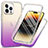 Ultra-thin Transparent Gel Soft Matte Finish Front and Back Case 360 Degrees Cover ZJ1 for Apple iPhone 13 Pro Purple