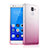 Ultra-thin Transparent Gradient Soft Cover for Huawei Honor 7 Dual SIM Pink