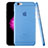 Ultra-thin Transparent Matte Finish Case for Apple iPhone 6 Plus Blue