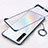 Ultra-thin Transparent Plastic Case Cover for Realme X50t 5G Blue