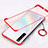 Ultra-thin Transparent Plastic Case Cover for Realme X50t 5G Red