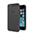 Ultra-thin Transparent Silicone Matte Finish Case for Apple iPhone 5S Dark Gray