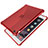 Ultra-thin Transparent TPU Soft Case Cover H01 for Apple iPad Mini 3 Red