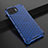 Ultra-thin Transparent TPU Soft Case Cover H01 for Oppo F17 Pro Blue