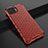 Ultra-thin Transparent TPU Soft Case Cover H01 for Oppo F17 Pro Red