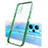 Ultra-thin Transparent TPU Soft Case Cover H01 for Realme Q5 5G Green