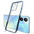 Ultra-thin Transparent TPU Soft Case Cover H01 for Vivo Y75 5G Blue