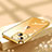 Ultra-thin Transparent TPU Soft Case Cover H02 for Apple iPhone 15 Plus Gold