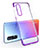 Ultra-thin Transparent TPU Soft Case Cover H02 for Oppo Reno3 Pro Purple