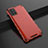 Ultra-thin Transparent TPU Soft Case Cover H02 for Samsung Galaxy A71 4G A715 Red