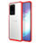 Ultra-thin Transparent TPU Soft Case Cover H02 for Samsung Galaxy S20 Ultra Red