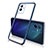 Ultra-thin Transparent TPU Soft Case Cover H02 for Vivo iQOO Z6x Blue