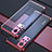 Ultra-thin Transparent TPU Soft Case Cover H02 for Vivo X50 Pro 5G Red