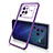 Ultra-thin Transparent TPU Soft Case Cover H02 for Vivo X80 Pro 5G Purple