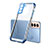 Ultra-thin Transparent TPU Soft Case Cover H09 for Samsung Galaxy S21 FE 5G Blue