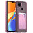 Ultra-thin Transparent TPU Soft Case Cover HD1 for Xiaomi Redmi 9 Activ Pink