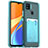 Ultra-thin Transparent TPU Soft Case Cover HD1 for Xiaomi Redmi 9 India Sky Blue