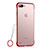 Ultra-thin Transparent TPU Soft Case Cover HT02 for Apple iPhone 7 Plus Red