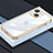 Ultra-thin Transparent TPU Soft Case Cover LD4 for Apple iPhone 15 Gold