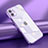 Ultra-thin Transparent TPU Soft Case Cover N02 for Apple iPhone 12 Mini Purple