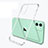 Ultra-thin Transparent TPU Soft Case Cover S03 for Apple iPhone 11 Clear