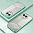 Ultra-thin Transparent TPU Soft Case Cover SY1 for Realme V50 5G Green