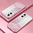 Ultra-thin Transparent TPU Soft Case Cover SY2 for Oppo A96 5G Rose Gold