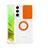 Ultra-thin Transparent TPU Soft Case Cover with Finger Ring Stand A01 for Samsung Galaxy S21 5G Orange