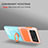 Ultra-thin Transparent TPU Soft Case Cover with Finger Ring Stand S02 for Samsung Galaxy Z Flip3 5G