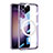 Ultra-thin Transparent TPU Soft Case Cover with Mag-Safe Magnetic AC1 for Samsung Galaxy S24 5G Purple