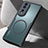 Ultra-thin Transparent TPU Soft Case Cover with Mag-Safe Magnetic P02 for Huawei Honor 80 Pro 5G Black