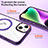 Ultra-thin Transparent TPU Soft Case Cover with Mag-Safe Magnetic SD1 for Apple iPhone 13