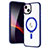 Ultra-thin Transparent TPU Soft Case Cover with Mag-Safe Magnetic SD1 for Apple iPhone 15 Blue