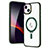 Ultra-thin Transparent TPU Soft Case Cover with Mag-Safe Magnetic SD1 for Apple iPhone 15 Green