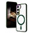 Ultra-thin Transparent TPU Soft Case Cover with Mag-Safe Magnetic SD1 for Samsung Galaxy S24 5G Green