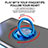 Ultra-thin Transparent TPU Soft Case Cover with Magnetic Finger Ring Stand AN1 for Sharp Aquos R8