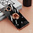 Ultra-thin Transparent TPU Soft Case Cover with Magnetic Finger Ring Stand AN1 for Sharp Aquos Sense7