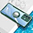 Ultra-thin Transparent TPU Soft Case Cover with Magnetic Finger Ring Stand BH1 for Vivo V23 5G