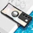 Ultra-thin Transparent TPU Soft Case Cover with Magnetic Finger Ring Stand BH1 for Vivo V27 5G