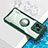 Ultra-thin Transparent TPU Soft Case Cover with Magnetic Finger Ring Stand BH1 for Xiaomi Mi 13 5G Green