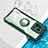 Ultra-thin Transparent TPU Soft Case Cover with Magnetic Finger Ring Stand BH1 for Xiaomi Mi 13 Pro 5G Green