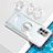 Ultra-thin Transparent TPU Soft Case Cover with Magnetic Finger Ring Stand BH1 for Xiaomi Poco X3 GT 5G White