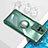 Ultra-thin Transparent TPU Soft Case Cover with Magnetic Finger Ring Stand BH1 for Xiaomi Redmi K40S 5G Green